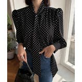 ドット ネックリボン ブラウス | Bifrost | 詳細画像7 