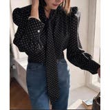 ドット ネックリボン ブラウス | Bifrost | 詳細画像8 