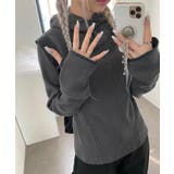 ダークグレー | ワッフル編み スリーブカバー フーディ | Bifrost