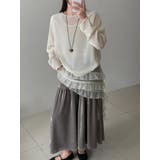 フレンチ アシメフリル ノースリーブ トップス | Bifrost | 詳細画像9 