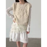 フレンチ アシメフリル ノースリーブ トップス | Bifrost | 詳細画像10 