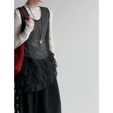 フレンチ アシメフリル ノースリーブ トップス | Bifrost | 詳細画像15 