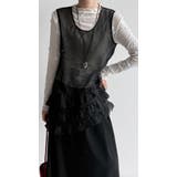 フレンチ アシメフリル ノースリーブ トップス | Bifrost | 詳細画像16 