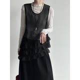 フレンチ アシメフリル ノースリーブ トップス | Bifrost | 詳細画像17 