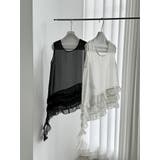 フレンチ アシメフリル ノースリーブ トップス | Bifrost | 詳細画像18 