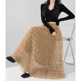 ドット ティアード チュール ロングスカート | Bifrost | 詳細画像1 