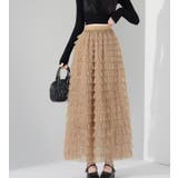 ドット ティアード チュール ロングスカート | Bifrost | 詳細画像3 