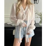 ボウタイ ドット シアーブラウス | Bifrost | 詳細画像4 