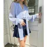 ボウタイ ドット シアーブラウス | Bifrost | 詳細画像5 