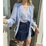 ボウタイ ドット シアーブラウス | Bifrost | 詳細画像6 