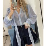 ボウタイ ドット シアーブラウス | Bifrost | 詳細画像9 