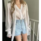 ボウタイ ドット シアーブラウス | Bifrost | 詳細画像12 