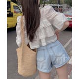 フリル レース クロップド ブラウス | Bifrost | 詳細画像2 