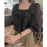 フリル レース クロップド ブラウス | Bifrost | 詳細画像8 