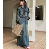 デニム ロングシャツワンピース | Bifrost | 詳細画像2 