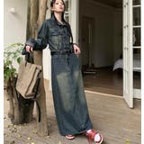 デニム ロングシャツワンピース | Bifrost | 詳細画像6 