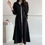 ピンストライプ ロングシャツワンピース | Bifrost | 詳細画像4 