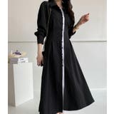 ピンストライプ ロングシャツワンピース | Bifrost | 詳細画像7 