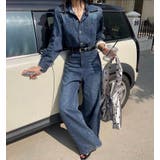 デニムオールインワン ワイドパンツ | Bifrost | 詳細画像1