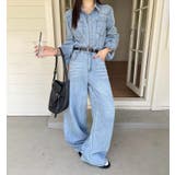 デニムオールインワン ワイドパンツ | Bifrost | 詳細画像8