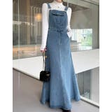 デニム マーメイド サロペットワンピース | Bifrost | 詳細画像7 