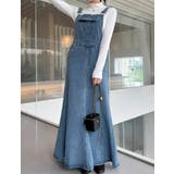 デニム マーメイド サロペットワンピース | Bifrost | 詳細画像8 