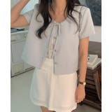 リボン付き半袖ショートカーディガン | Bifrost | 詳細画像11 