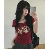 レッド | Tシャツ【韓国ファッション】 | Bifrost