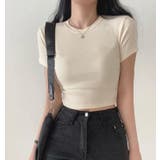 ベージュ | Tシャツ【韓国ファッション】 | Bifrost