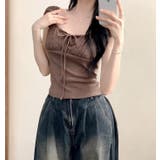 ブラウン | Tシャツ【韓国ファッション】 | Bifrost