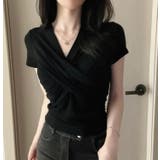 ブラック | Ｔシャツ【韓国ファッション】 | Bifrost