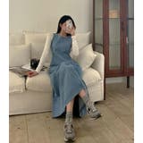 デニムノースリーブロングワンピ | Bifrost | 詳細画像1 