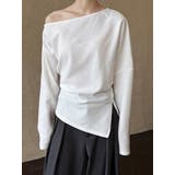 オフショルダー ドレープ ニットトップス | Bifrost | 詳細画像9 