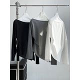 オフショルダー ドレープ ニットトップス | Bifrost | 詳細画像13 