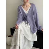 太編み リボン カーディガン オーバーサイズ | Bifrost | 詳細画像1 