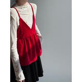 V ネック ベロア キャミソール レイヤード | Bifrost | 詳細画像1 