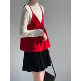 V ネック ベロア キャミソール レイヤード | Bifrost | 詳細画像3 