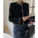 ブラック | ノーカラー ショート ジャケット | Bifrost