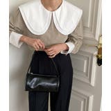 キャメル | ビッグカラー ブラウス | Bifrost