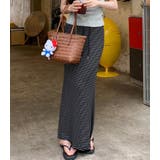 ドローストリング ボーダー マキシスカート | Bifrost | 詳細画像4 