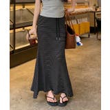 ドローストリング ボーダー マキシスカート | Bifrost | 詳細画像6 