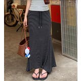 ドローストリング ボーダー マキシスカート | Bifrost | 詳細画像7 