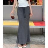 ドローストリング ボーダー マキシスカート | Bifrost | 詳細画像8 