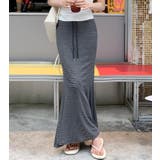 ドローストリング ボーダー マキシスカート | Bifrost | 詳細画像9 