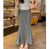 ドローストリング ボーダー マキシスカート | Bifrost | 詳細画像13 