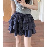 ドローストリング ティアード チェックスカート | Bifrost | 詳細画像6 