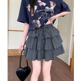 ドローストリング ティアード チェックスカート | Bifrost | 詳細画像10 