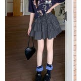 ドローストリング ティアード チェックスカート | Bifrost | 詳細画像11 