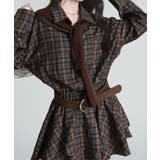 チェック柄 ティアードワンピース | Bifrost | 詳細画像2 