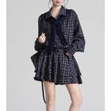 チェック柄 ティアードワンピース | Bifrost | 詳細画像10 